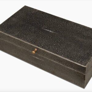 Sarreid Gatsburg Shagreen Box antique green-grey